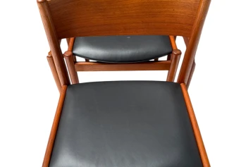 Four Mid-Century Modern Dining Room Chairs by Kurt Østervig for Sibast, 1960s